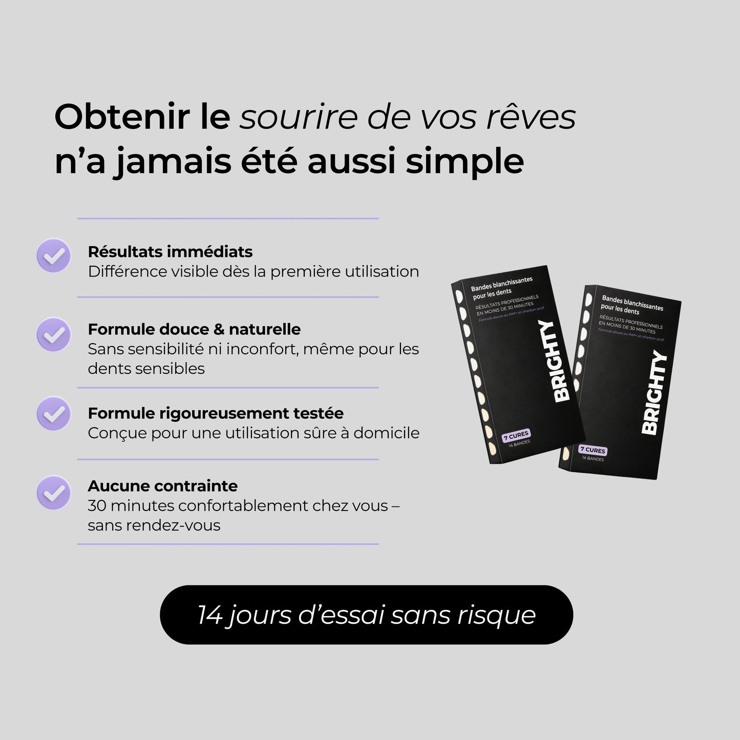 BRIGHTY Bandes blanchissantes